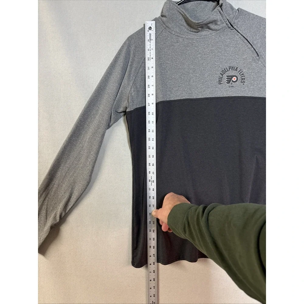 NHL Women's Philadelphia Flyers Pullover Jacket Gray, Large 12/14